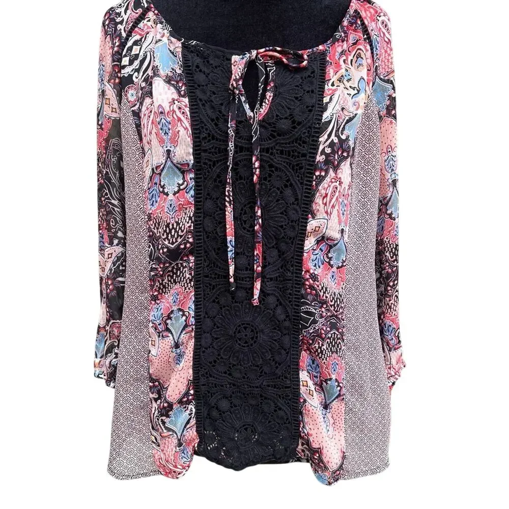 CYNTHIA ROWLEY size S women’s tunic, multi color
